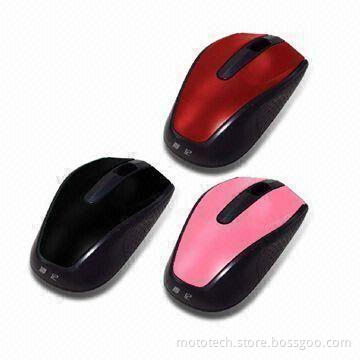 1,000dpi Wireless Mouse with Optical Sensor, Suitable for Both Left-/Right-handed Users